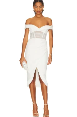 Women Bardot Dresses>Novacane Midi Dress