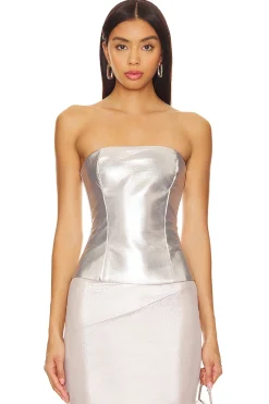 Women superdown Matching Sets>Novi Faux Leather Corset