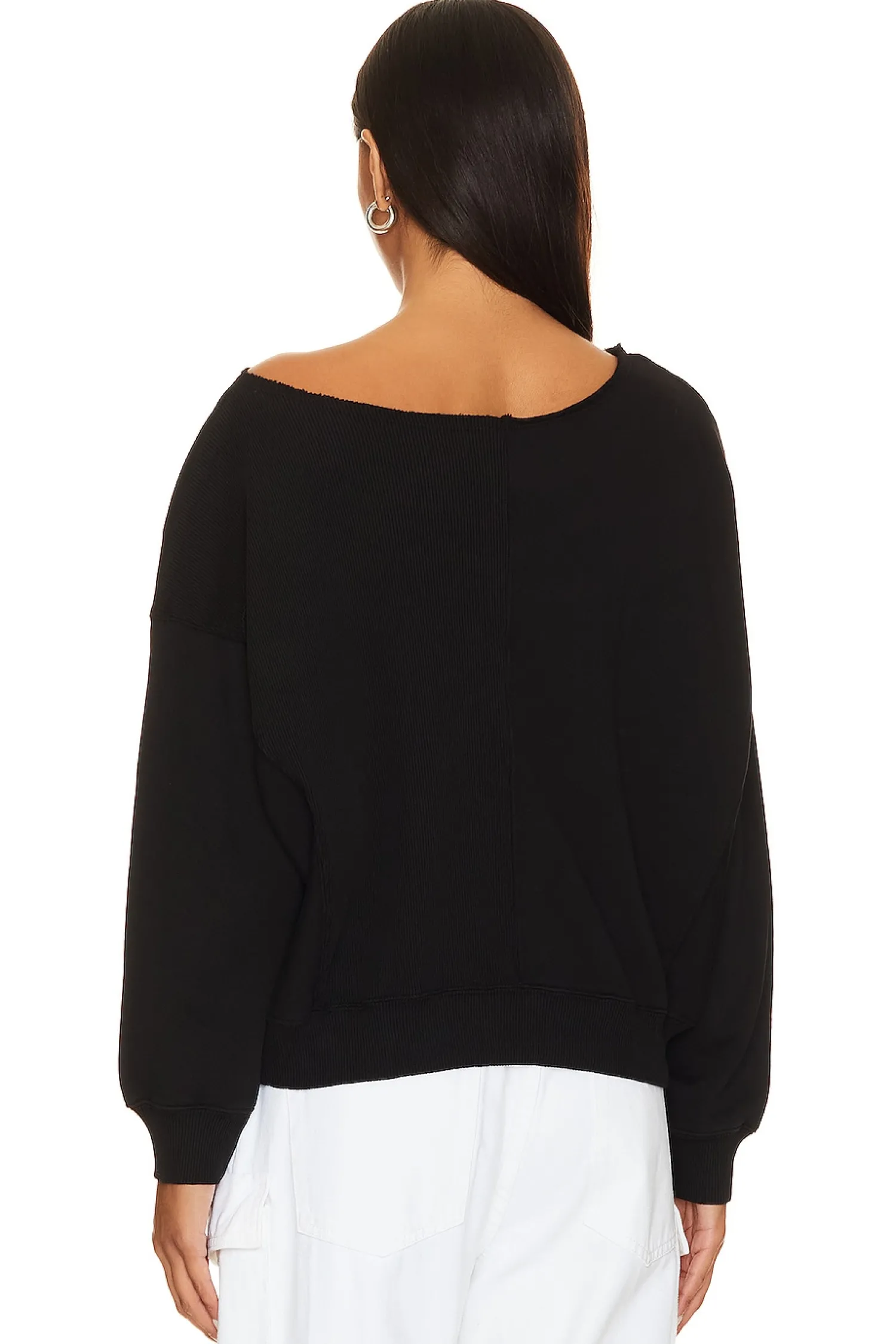 Women Bobi Loungewear>Off The Shoulder Crewneck
