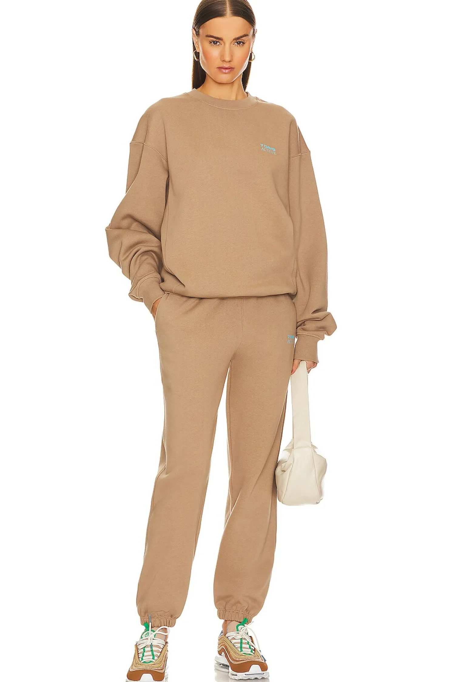 Women 7 Days Active Loungewear>Organic Crew Neck