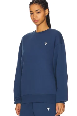 Women 7 Days Active Matching Sets|Loungewear>Organic Crewneck