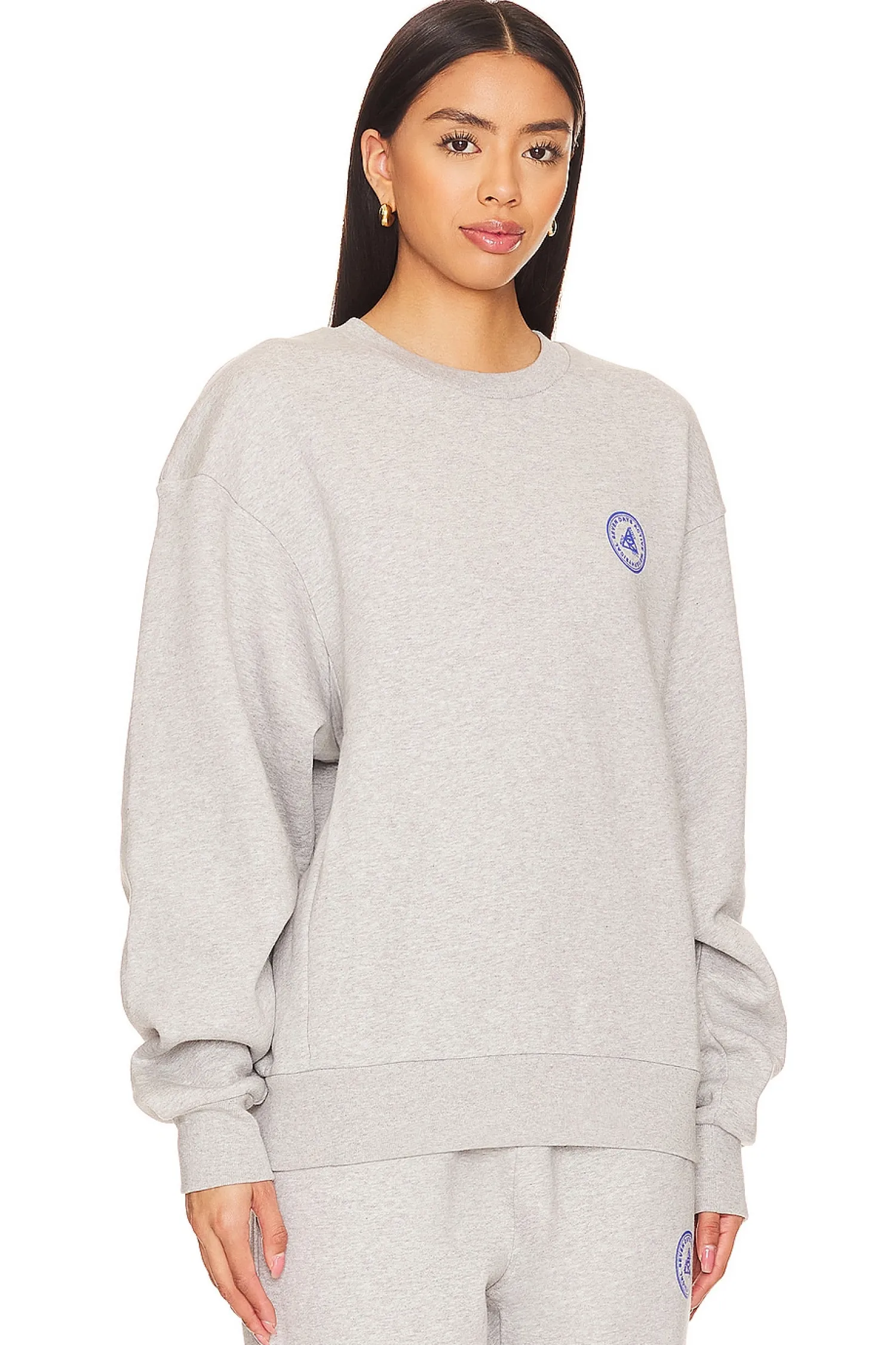 Women 7 Days Active Loungewear>Organic Crewneck Sweatshirt