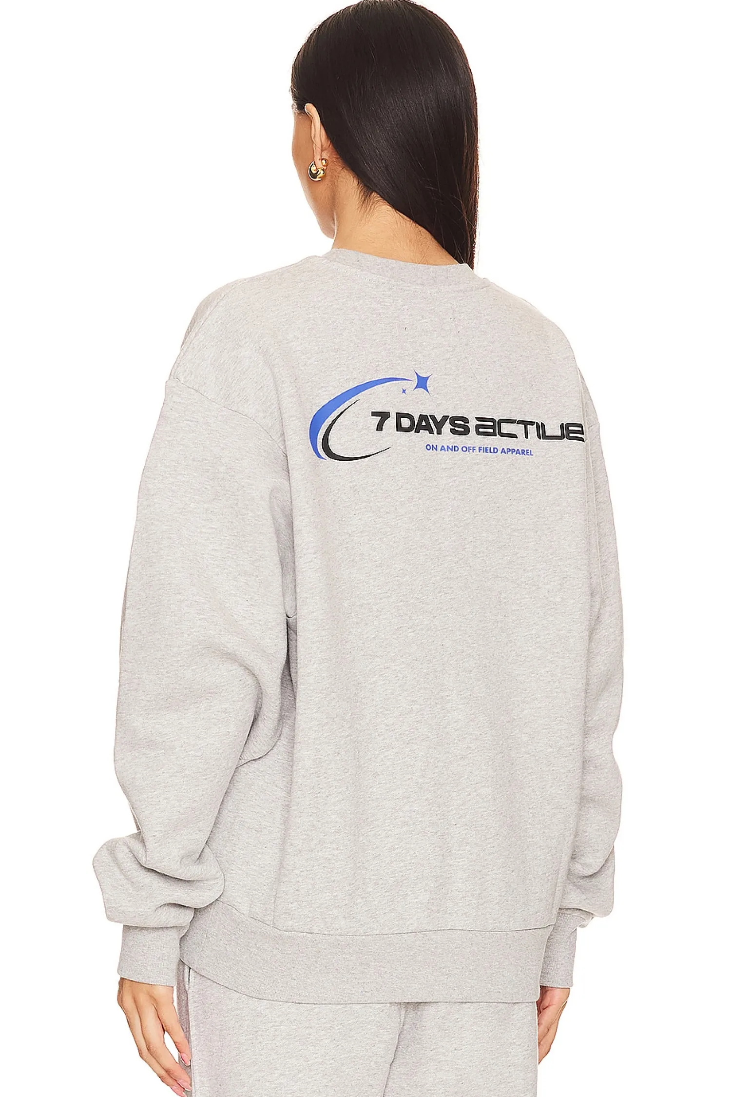 Women 7 Days Active Loungewear>Organic Crewneck Sweatshirt