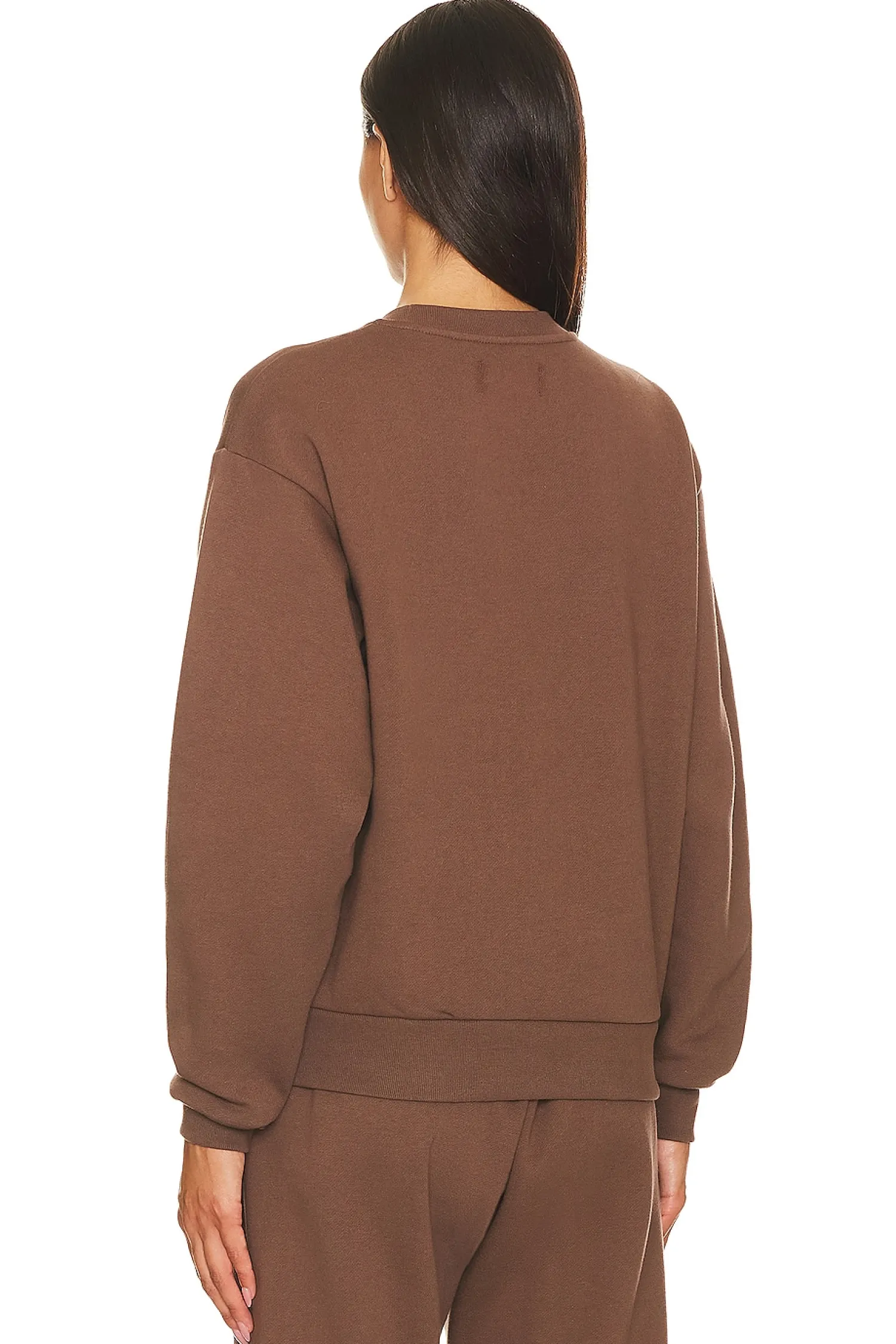 Women 7 Days Active Loungewear>Organic Fitted Crew Neck