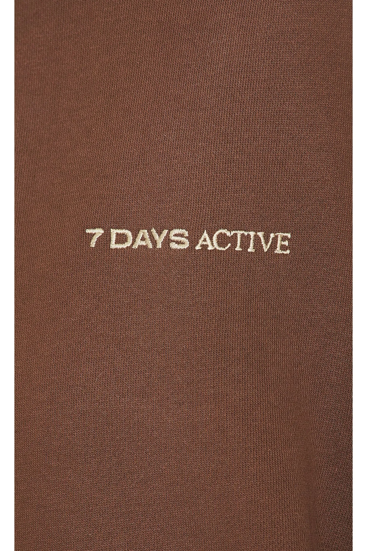 Women 7 Days Active Loungewear>Organic Fitted Crew Neck