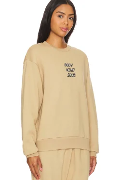 Women 7 Days Active Loungewear>Organic Fitted Crewneck