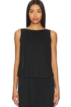 Women eberjey Lingerie & Sleepwear>Organic Linen Crop Tank