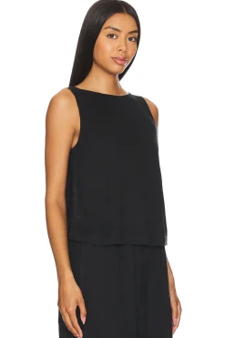 Women eberjey Lingerie & Sleepwear>Organic Linen Crop Tank