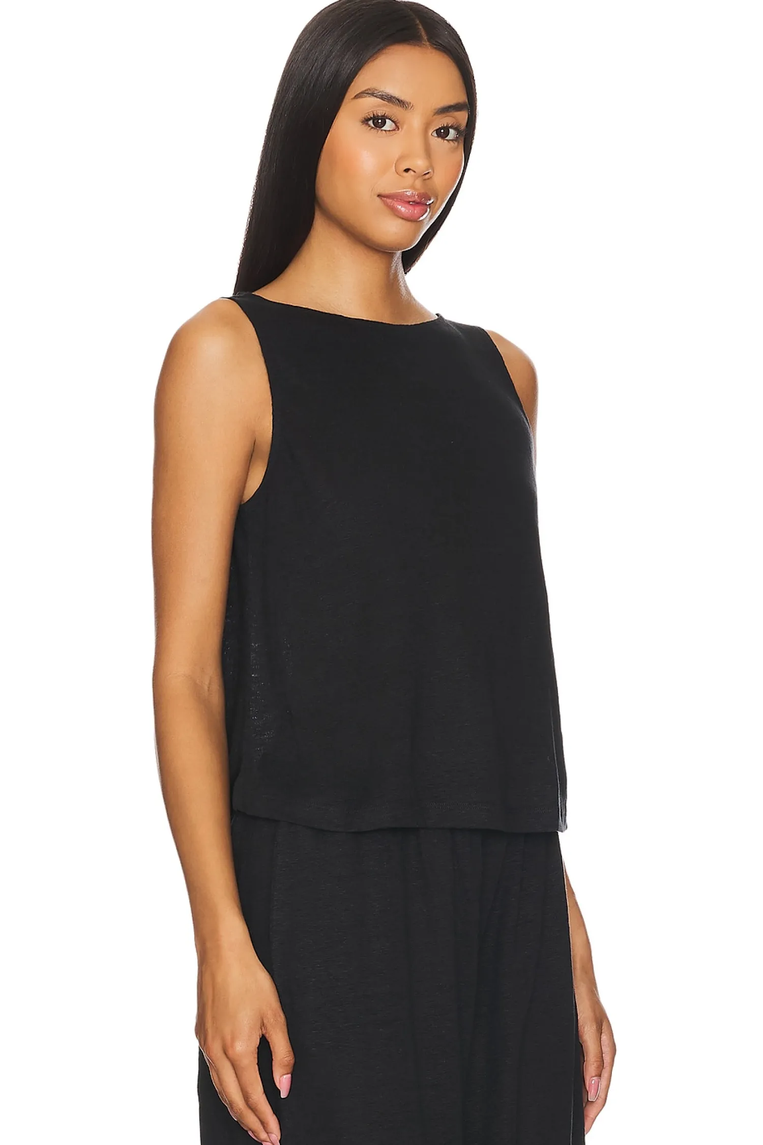 Women eberjey Lingerie & Sleepwear>Organic Linen Crop Tank