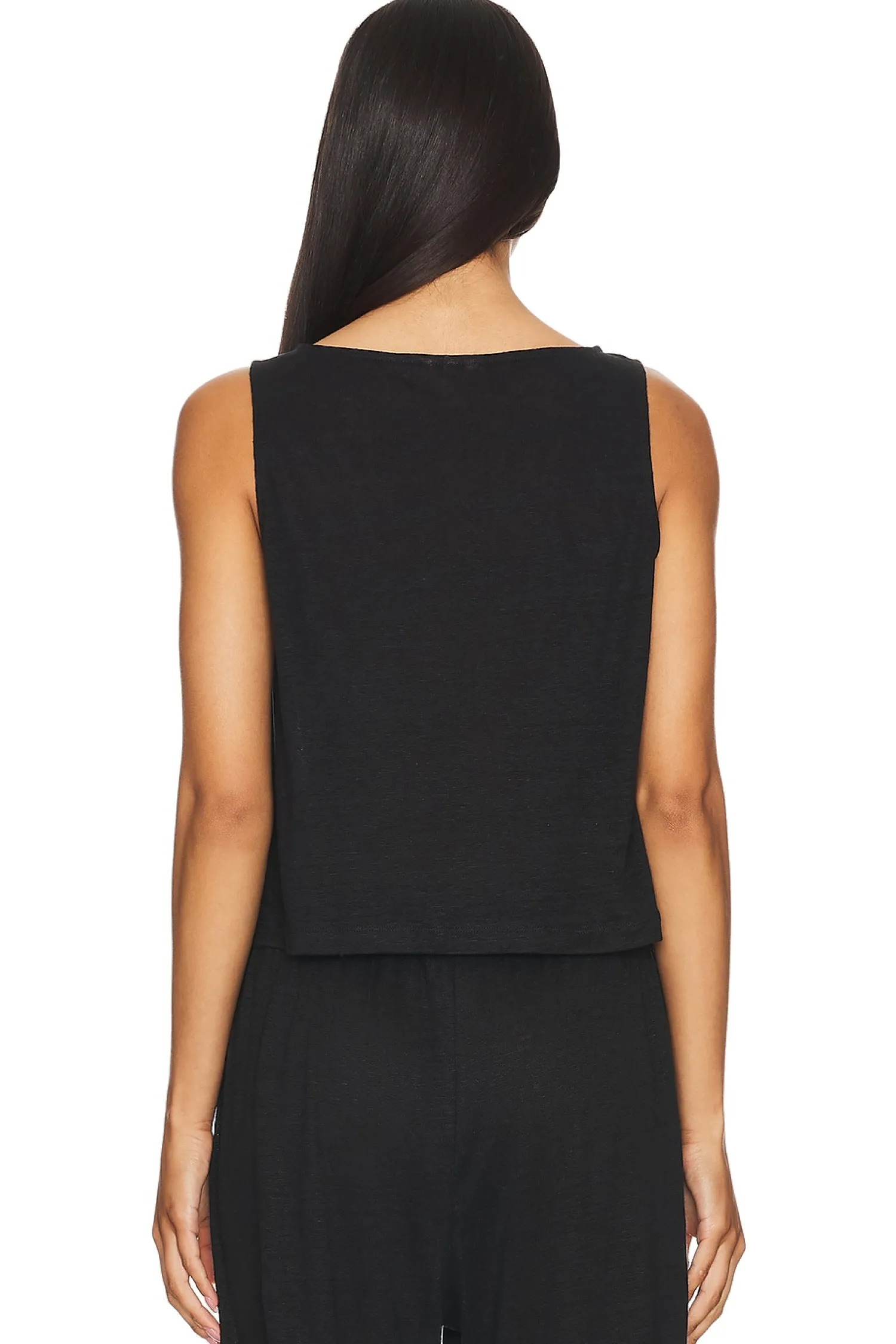 Women eberjey Lingerie & Sleepwear>Organic Linen Crop Tank