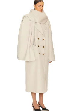 Women Helsa Jackets & Coats>Oversized Coat With Detachable Scarf