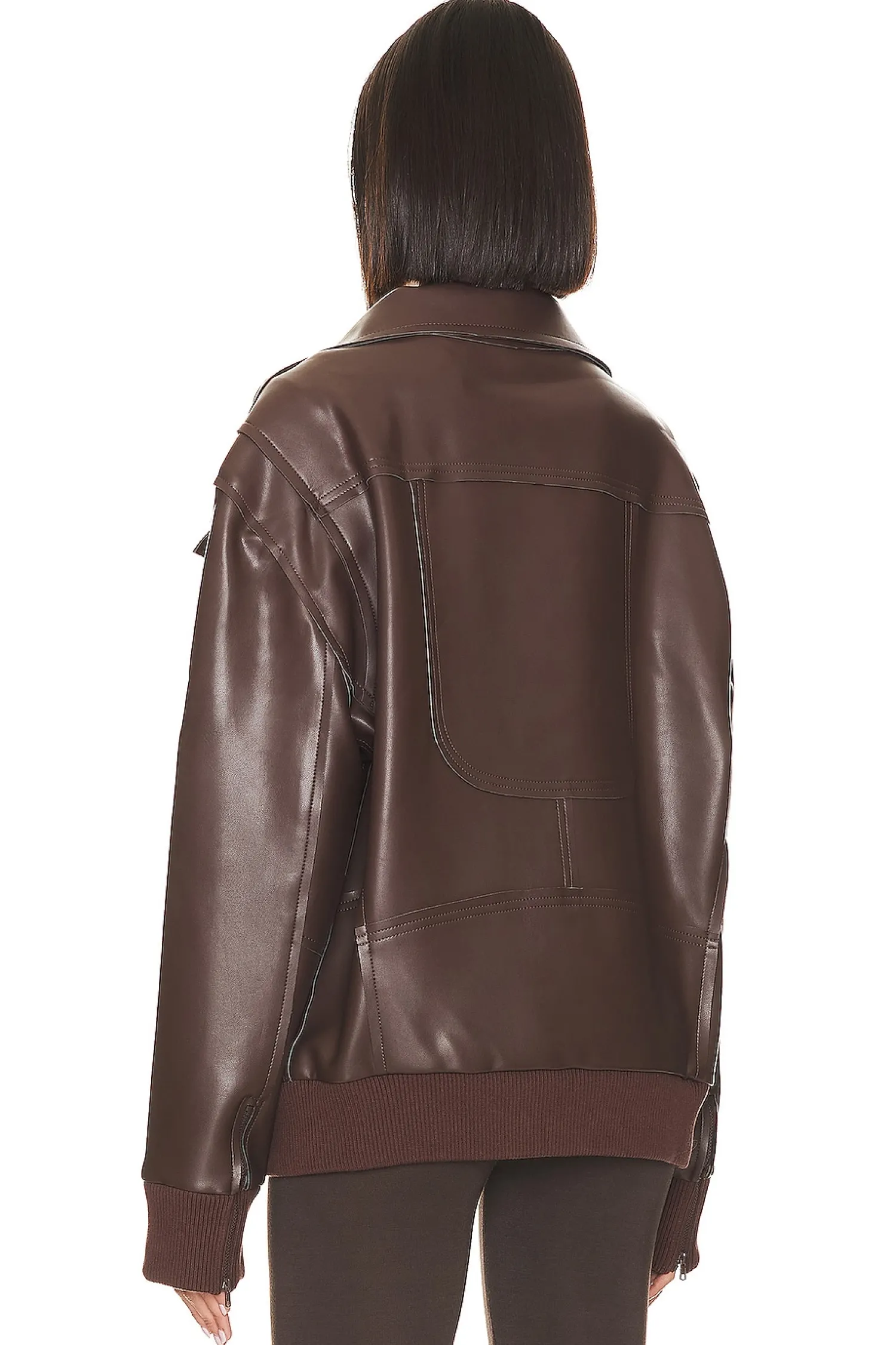 Women Norma Kamali Jackets & Coats>Oversized Moto Jacket