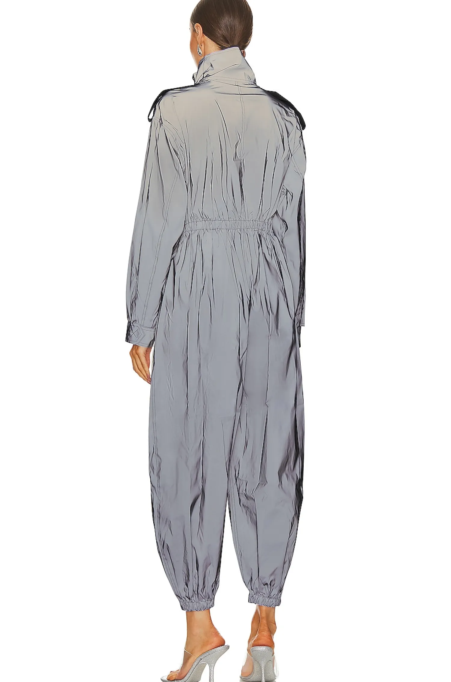Women Norma Kamali Jumpsuits>Oversized Turtle Cargo Jumpsuit