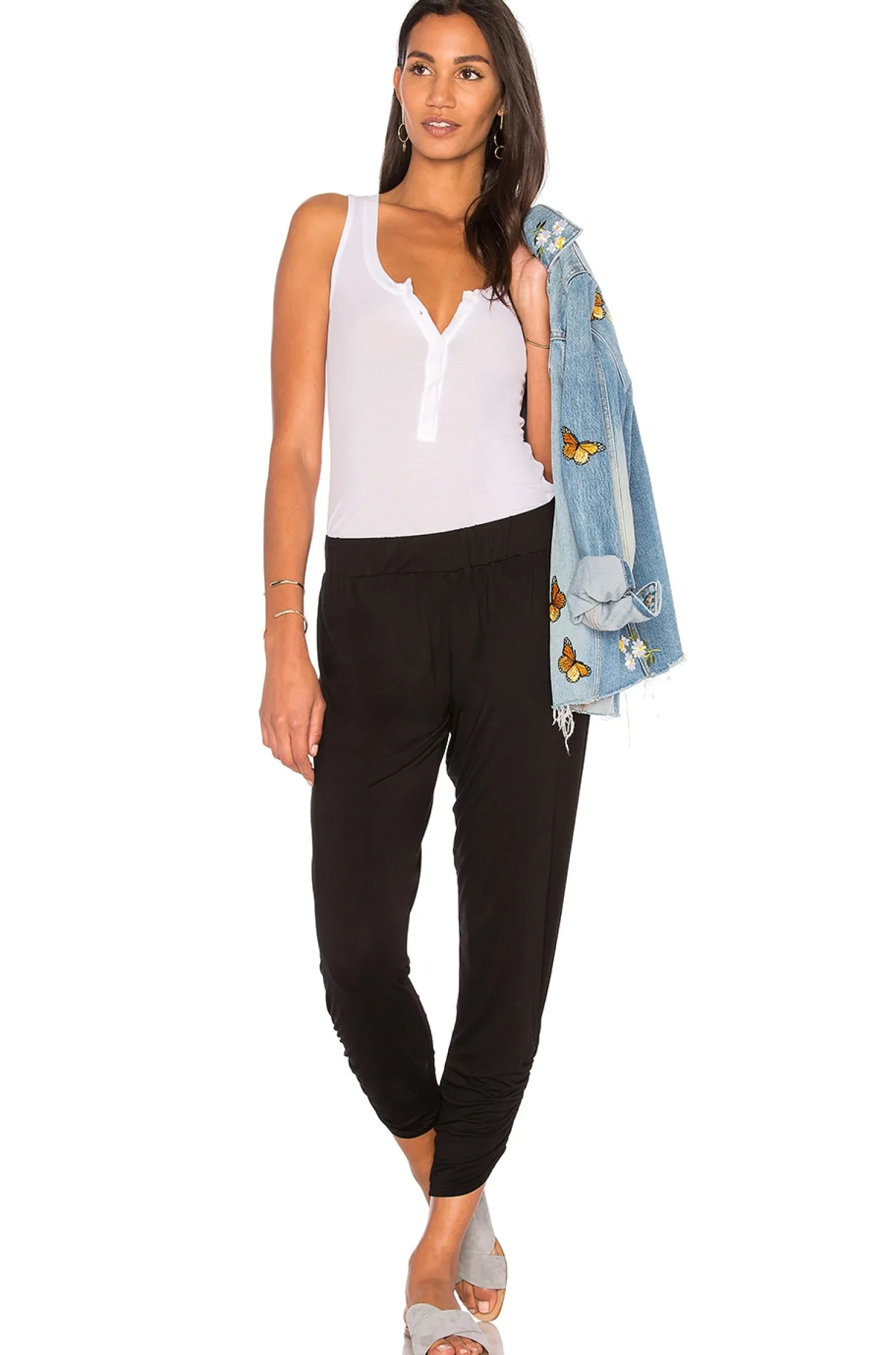 Women Michael Lauren Pants>Pablo Shirred Jogger