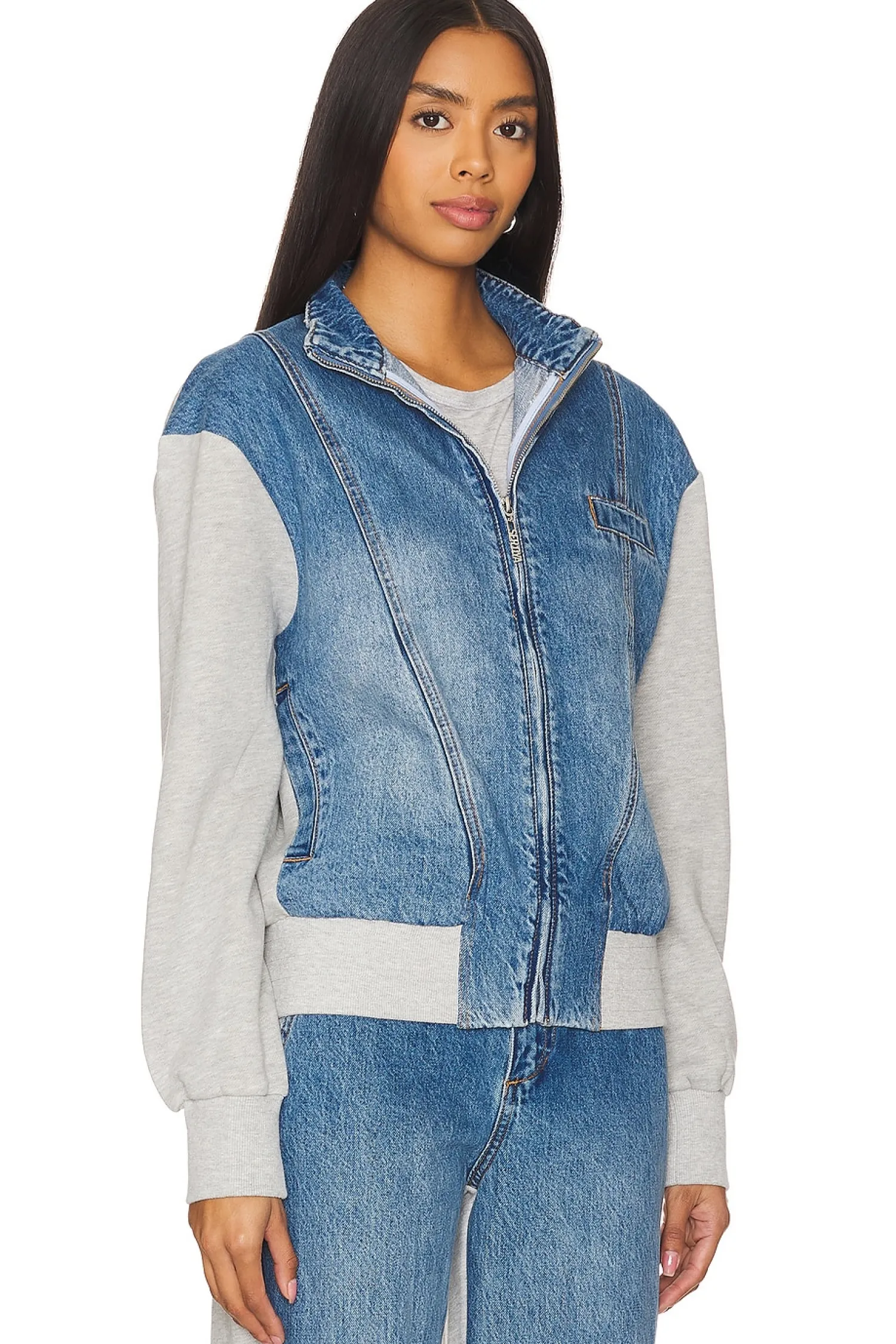Women SER.O.YA Matching Sets|Jackets & Coats>Page Terry Denim Jacket