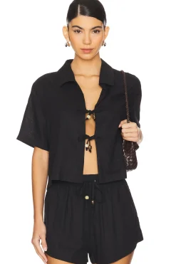 Women Seafolly Matching Sets>Palermo Tie Front Shirt