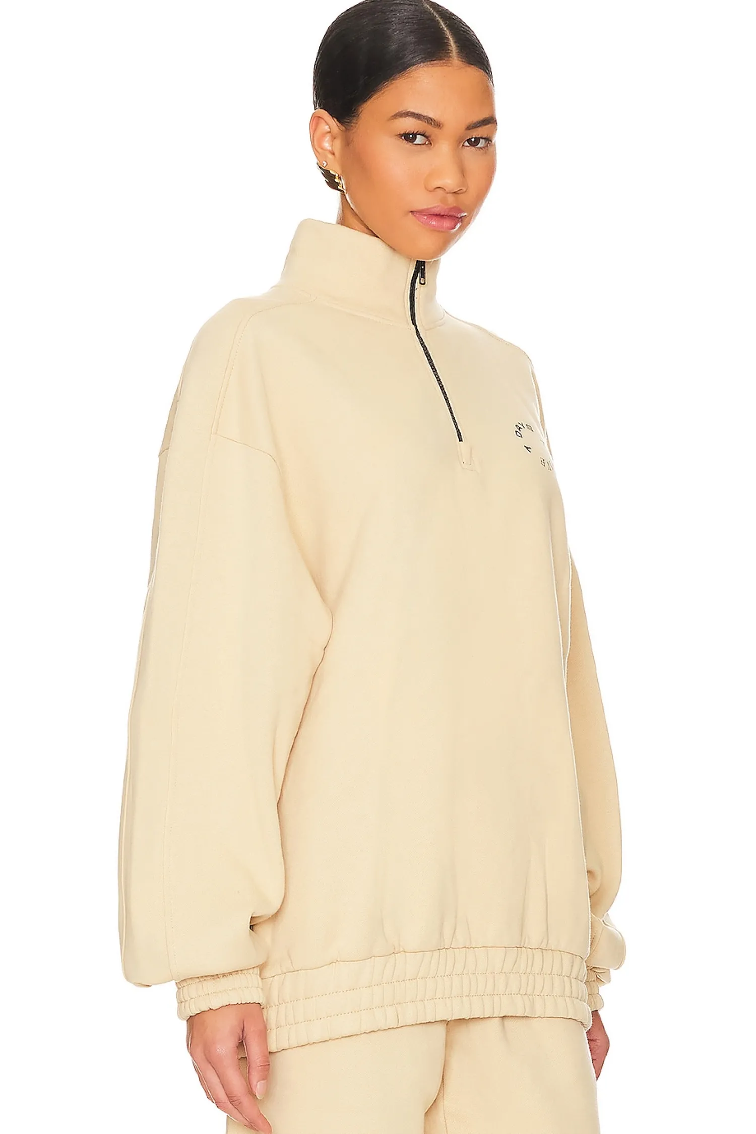 Women 7 Days Active Loungewear>Paneled Sweatshirt