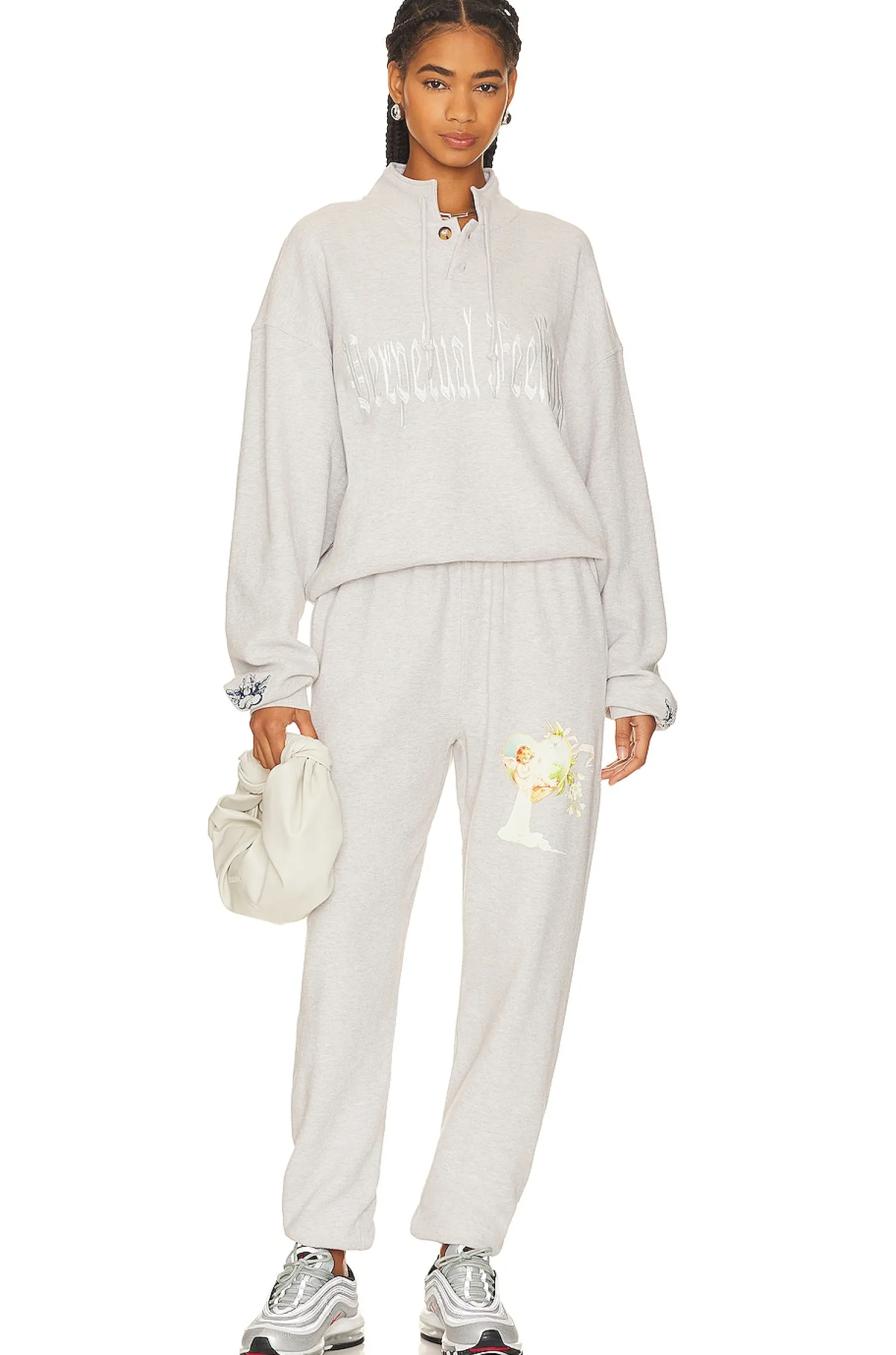 Women Boys Lie Loungewear>Perpetual Feelings Henley Crew