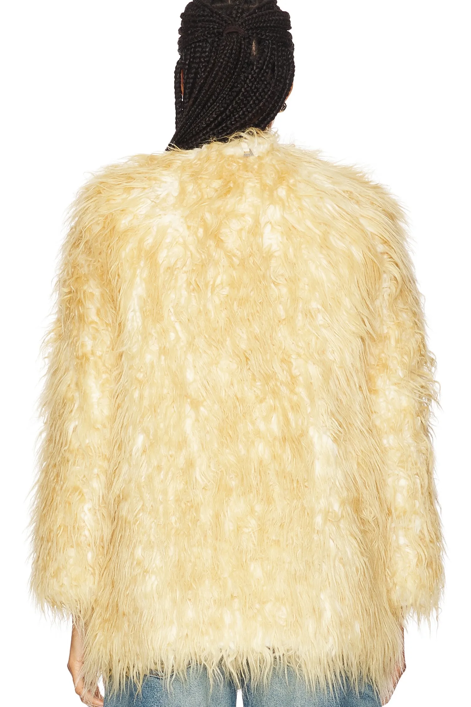 Women Apparis Jackets & Coats>Petra Faux Mongolian Fur Short Coat