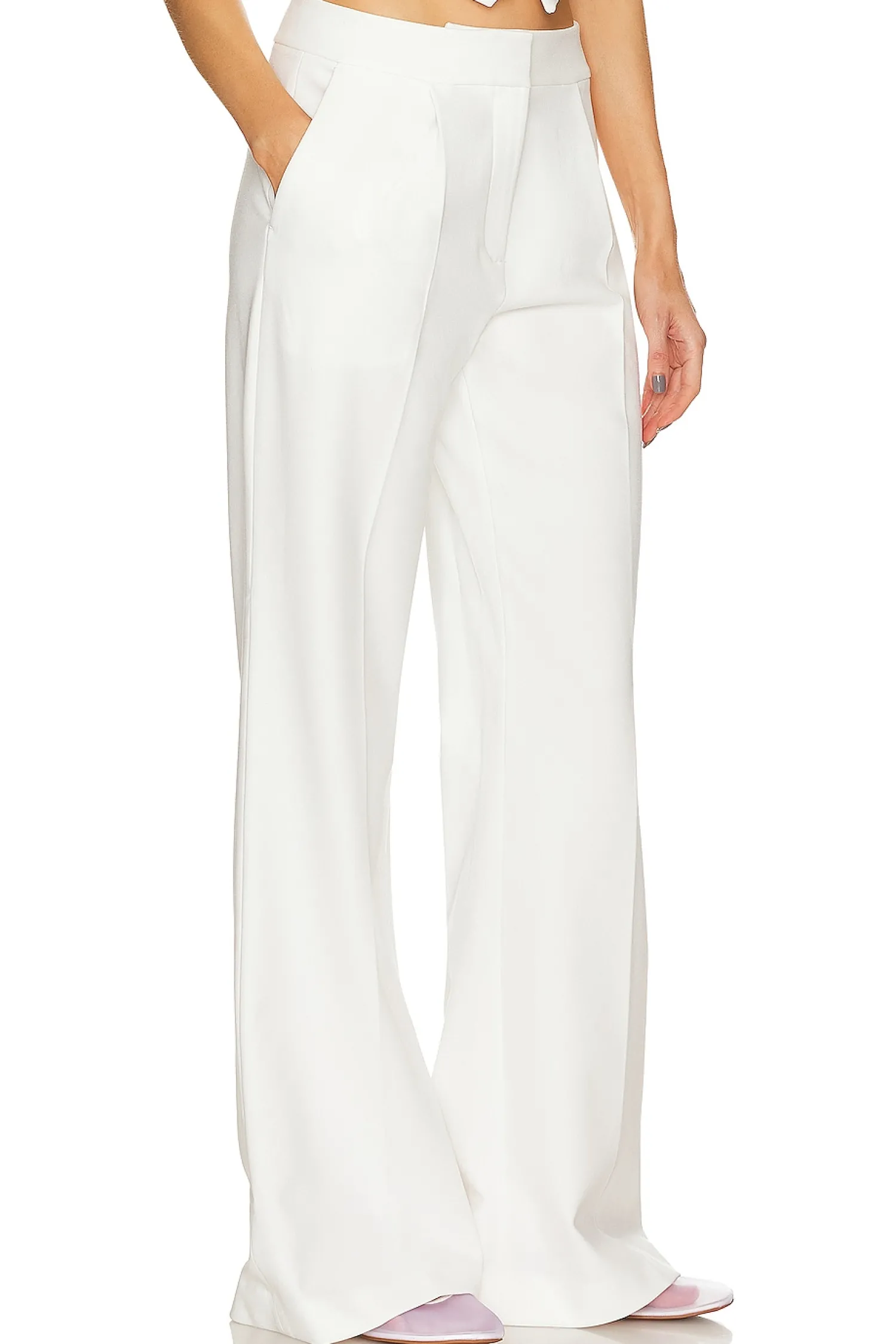 Women SANS FAFF Pants|Matching Sets>Pin Tuck Palazzo Pant