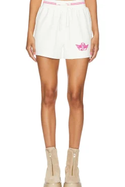 Women Boys Lie Loungewear>Pink Cherub University Shorts