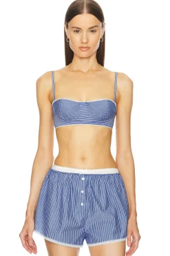 Women Helsa Lingerie & Sleepwear>Pinstripe Poplin Bra