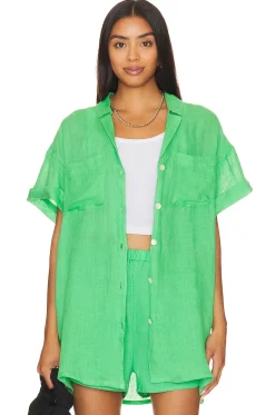 Women vitamin A Matching Sets>Playa Pocket Blouse