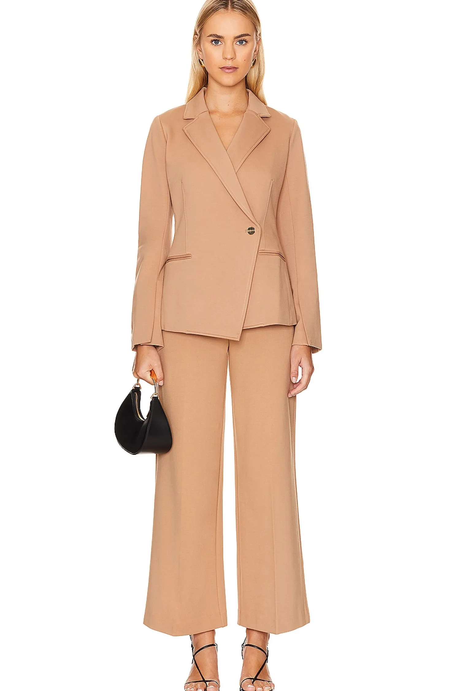 Women SPANX Jackets & Coats>Ponte Asymmetric Tailored Blazer