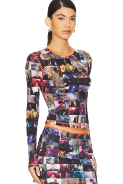 Women Diesel Matching Sets>Printed Long Sleeve Top