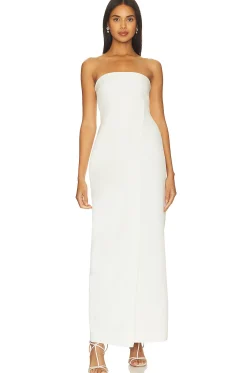 Women Shona Joy Dresses>Puff Sleeve Column Maxi Dress