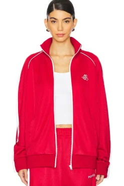 Women FIORUCCI Jackets & Coats>Puffy Piping Angel Track Sweatshirt