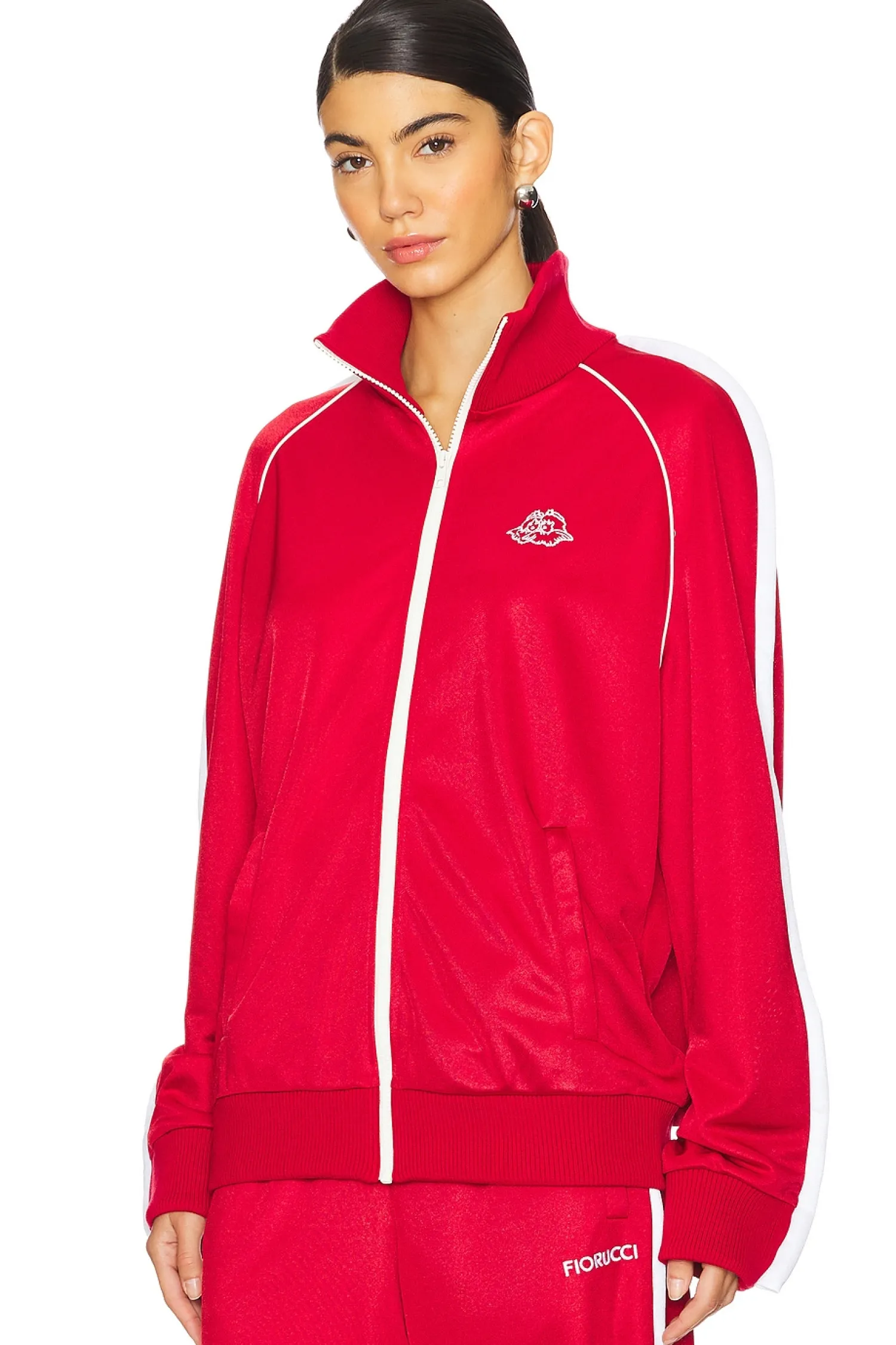 Women FIORUCCI Jackets & Coats>Puffy Piping Angel Track Sweatshirt