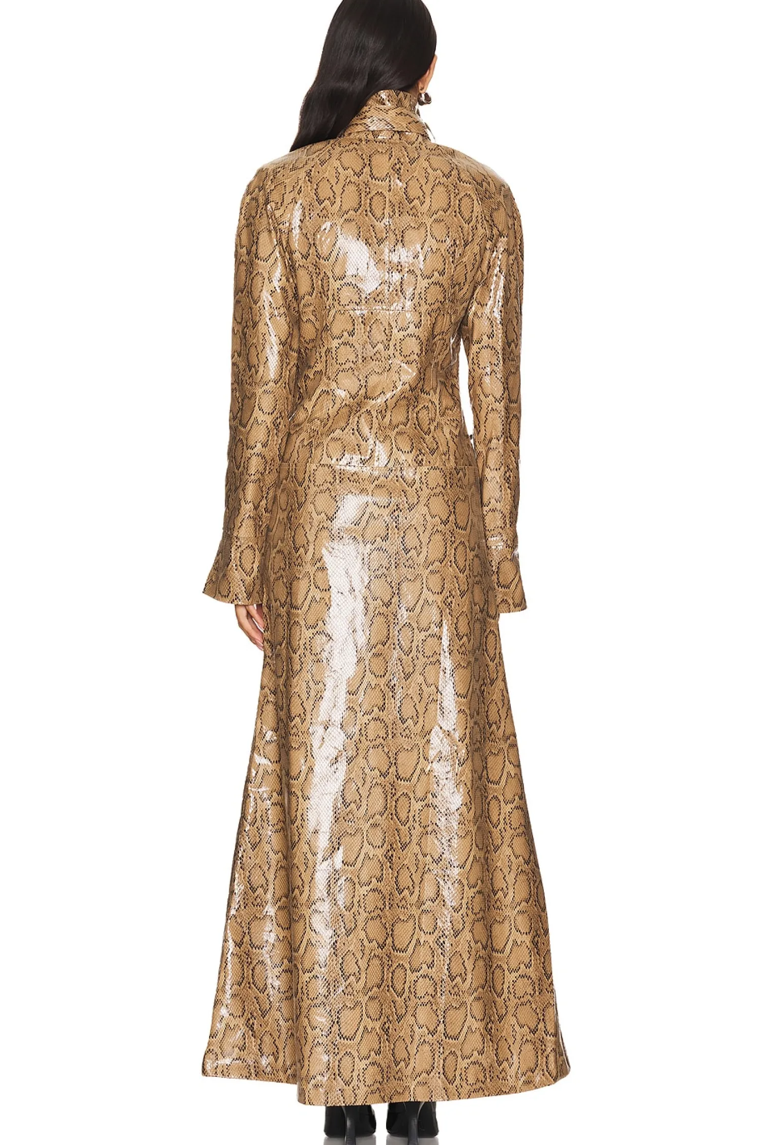 Women Kim Shui Jackets & Coats>Python Trench Coat
