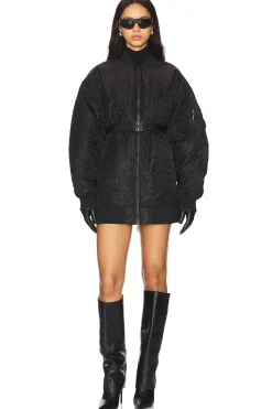 Women ALPHA INDUSTRIES Jackets & Coats>Quilted Belted Ma-1 Flight Jacket