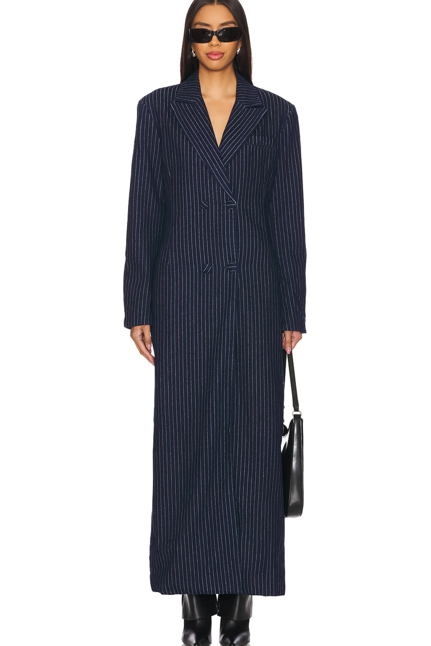 Women AFRM Jackets & Coats>Quinn Fitted Maxi Blazer Coat