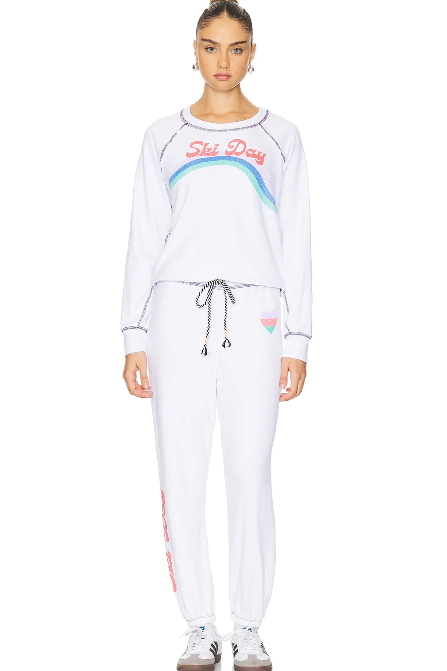Women SUNDRY Matching Sets|Loungewear>Raglan T Ski Day Sweatshirt