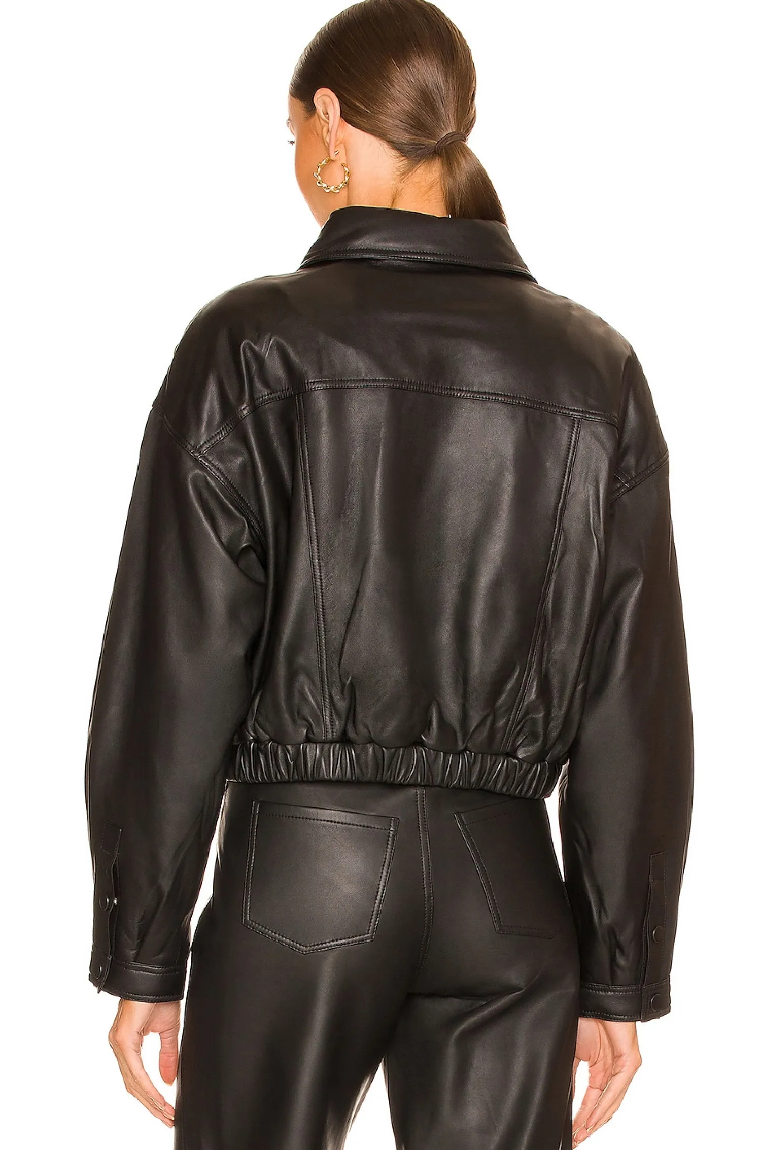 Women Camila Coelho Jackets & Coats>Raven Leather Jacket
