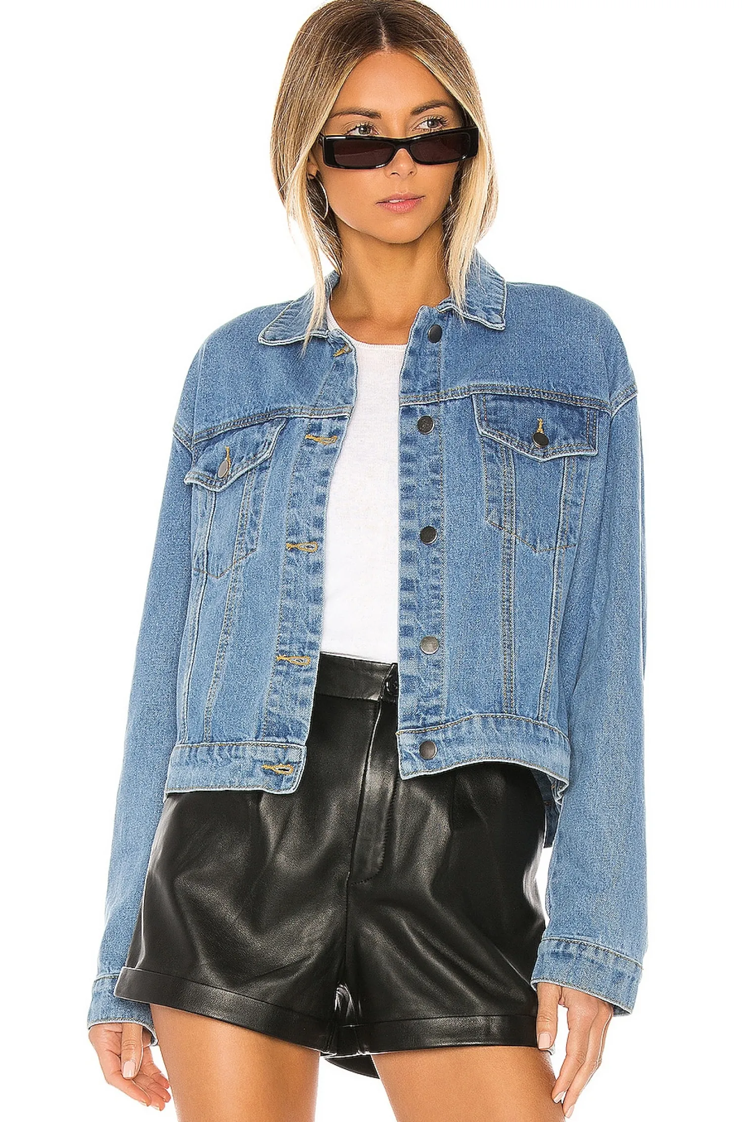 Women superdown Jackets & Coats>Raya Rhinestone Fringe Jacket