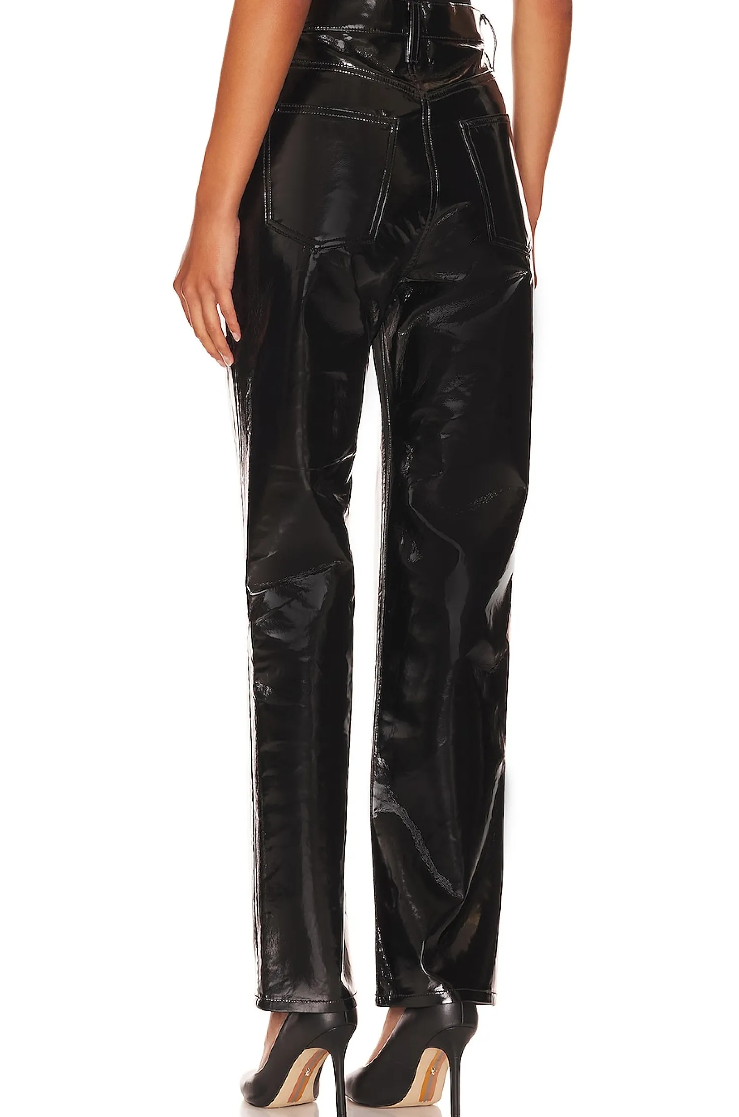 Women AGOLDE Pants>Recycled Leather 90's Pinch Waist