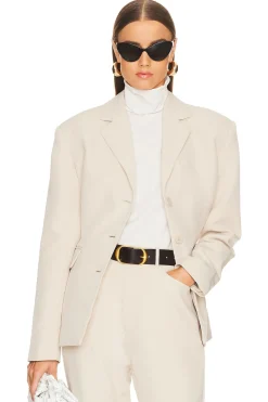 Women Helsa Jackets & Coats>Recycled Twill S Curve Jacket