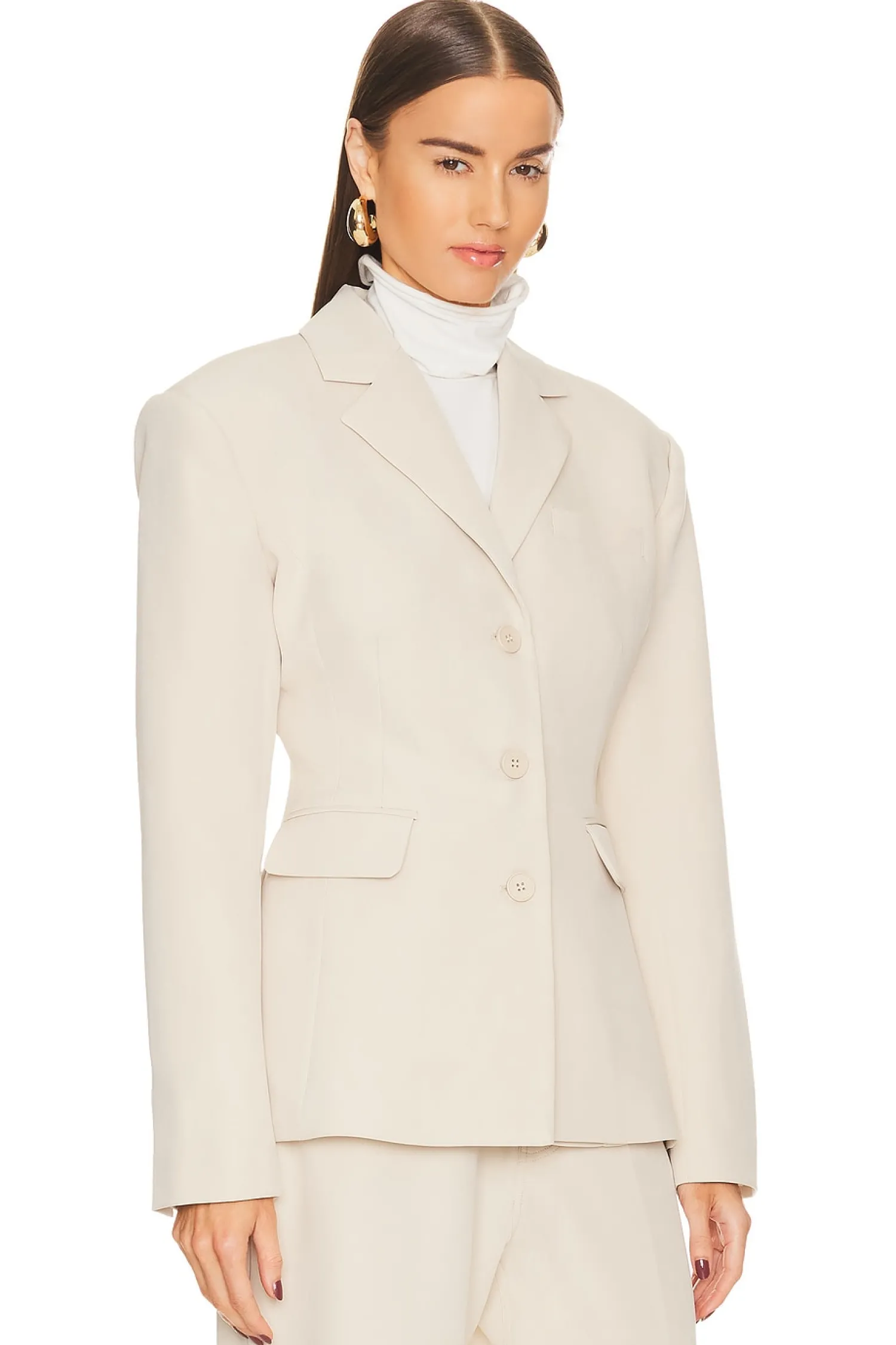 Women Helsa Jackets & Coats>Recycled Twill S Curve Jacket