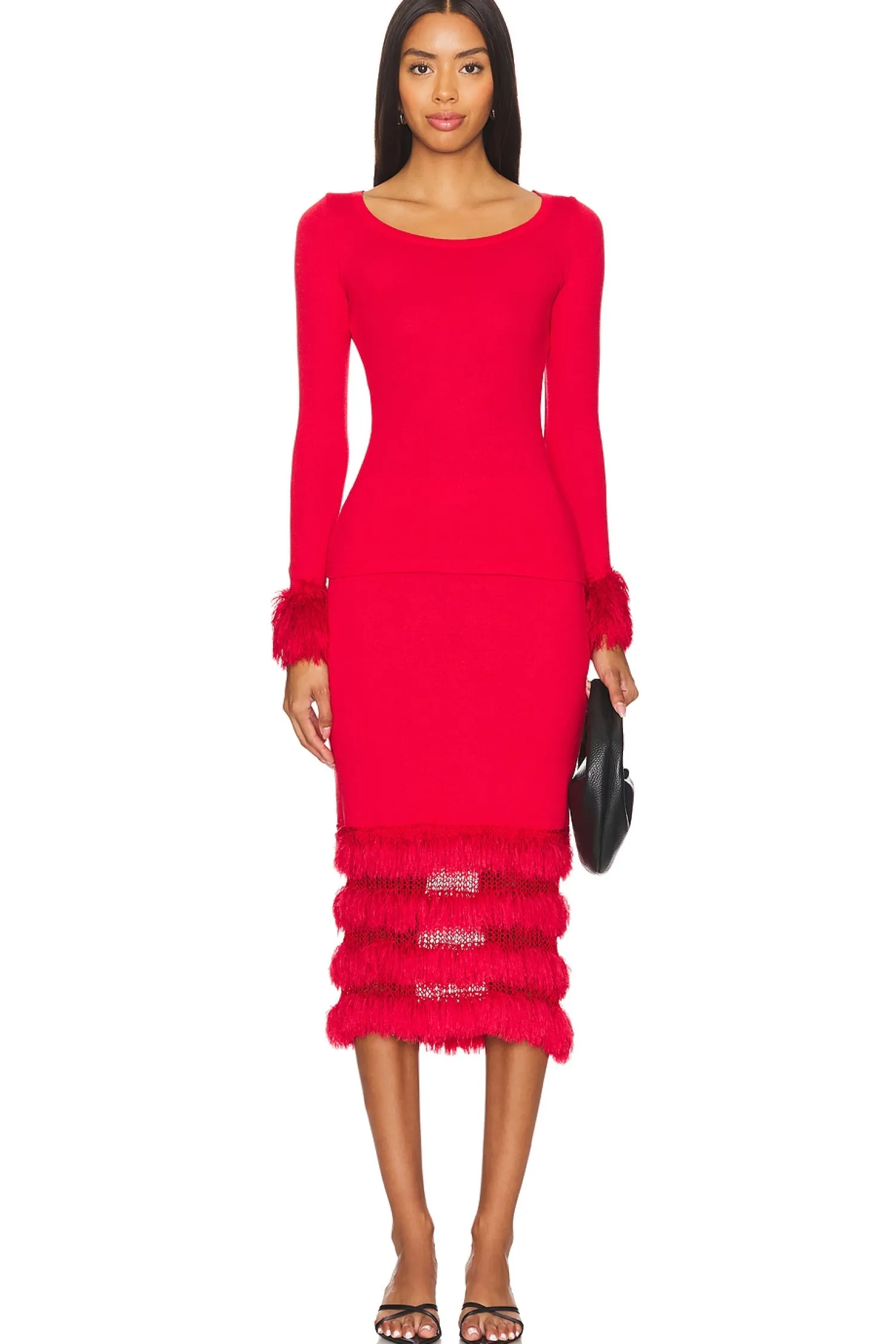 Women ANDREEVA Matching Sets>Top With Handmade Knit Cuffs
