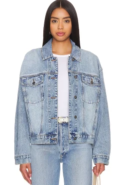Women Bardot Jackets & Coats>Relaxed Denim Jacket