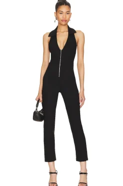 Women superdown Jumpsuits>Rene Zip Front Jumpsuit