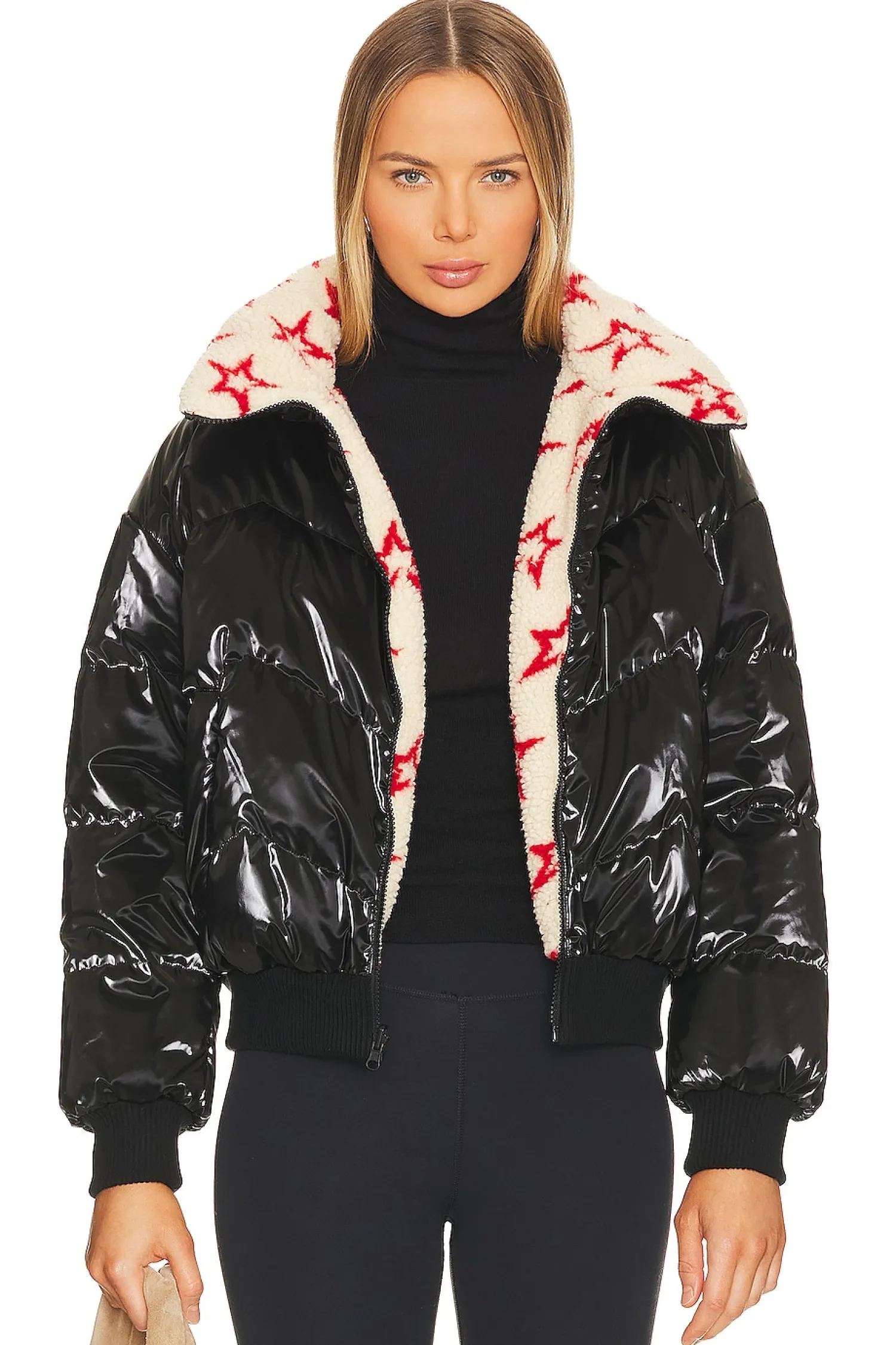 Women Perfect Moment Jackets & Coats>Reversible Metallic Faux Shearling Jacket