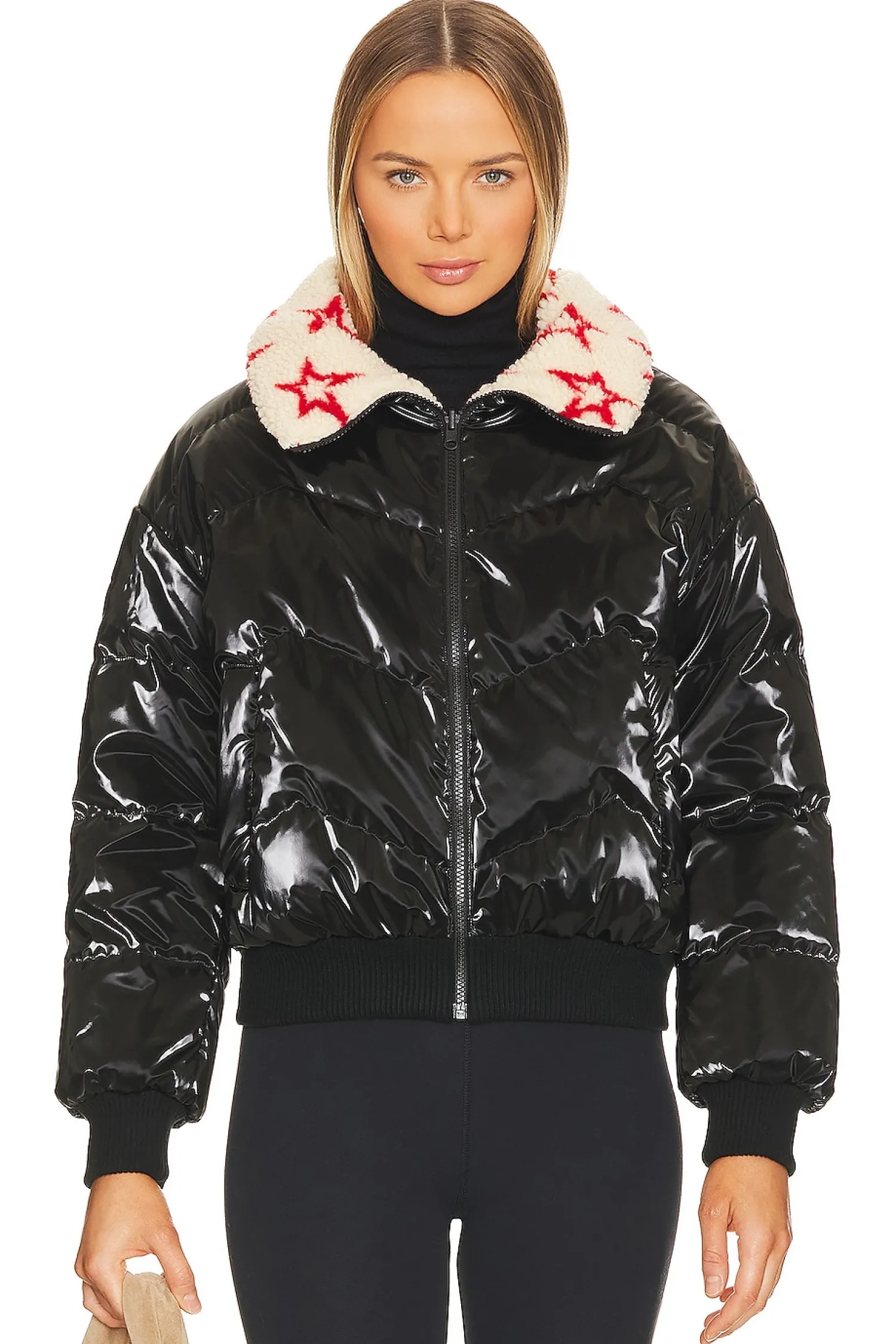 Women Perfect Moment Jackets & Coats>Reversible Metallic Faux Shearling Jacket