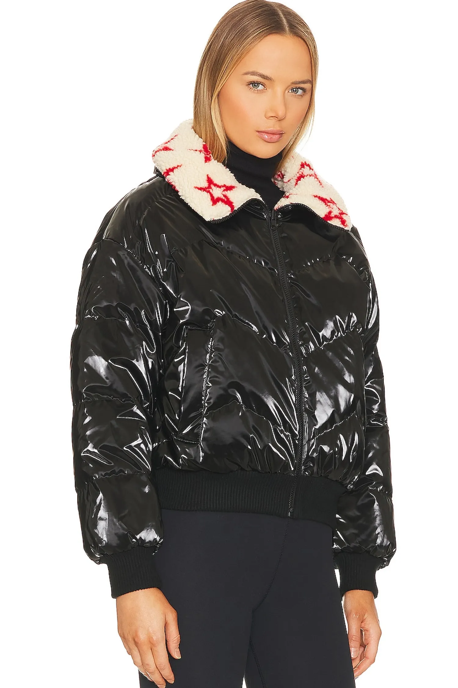 Women Perfect Moment Jackets & Coats>Reversible Metallic Faux Shearling Jacket