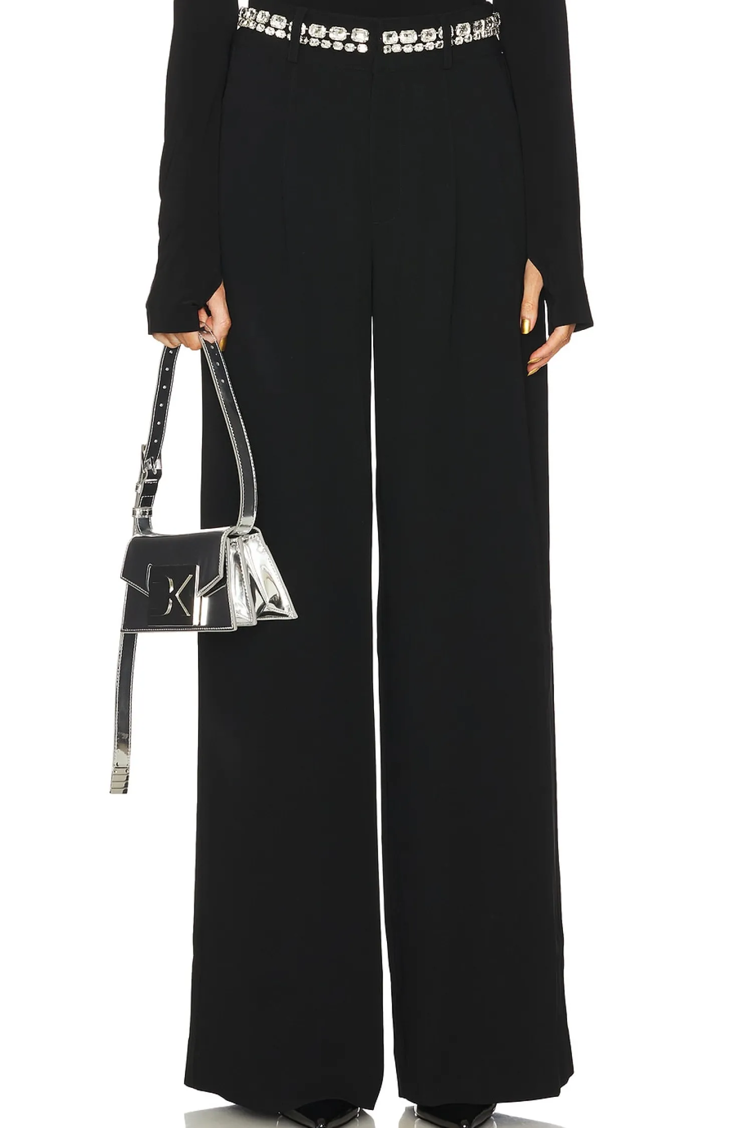 Women Cinq a Sept Pants>Rhinestone Chain Genna Pant