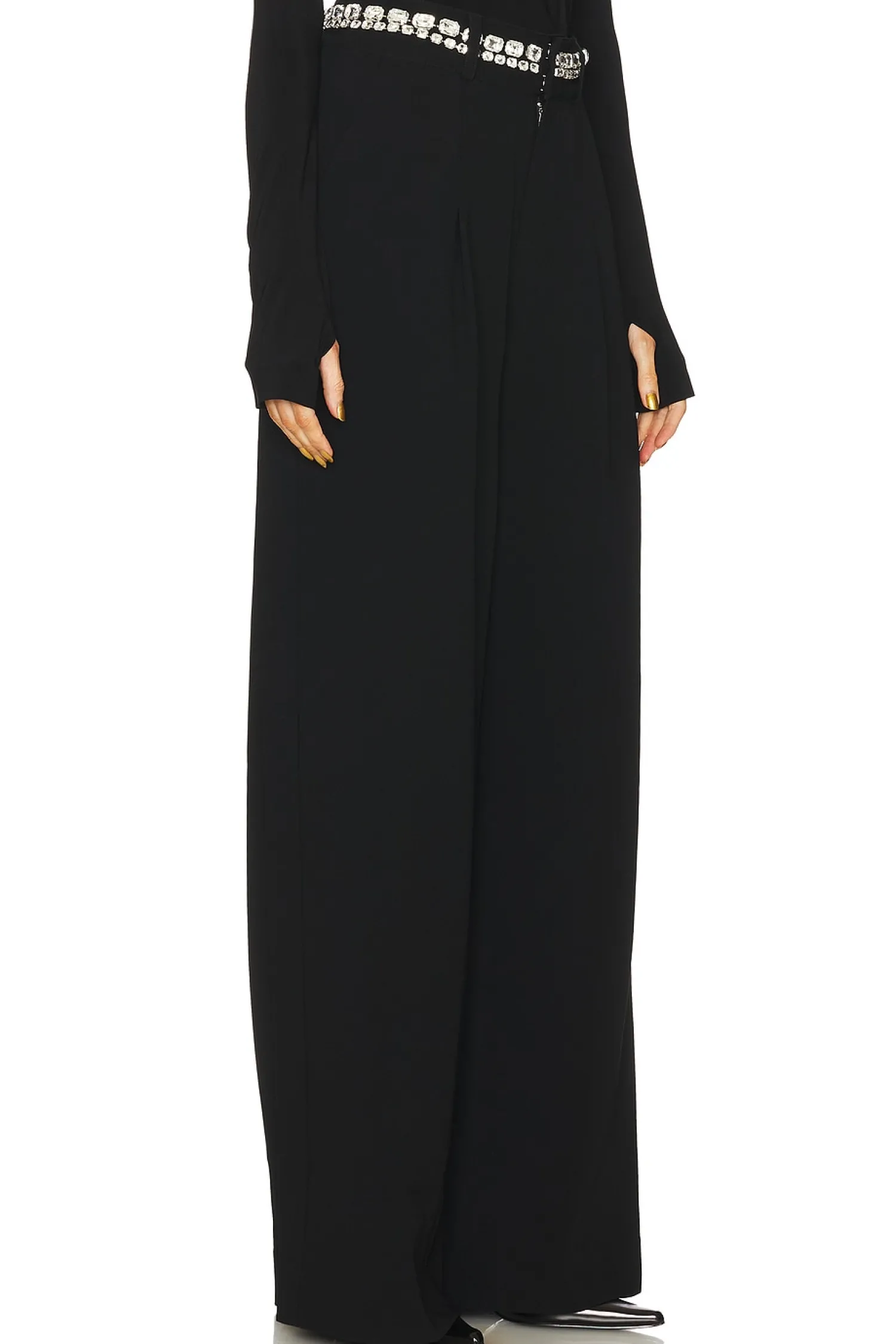 Women Cinq a Sept Pants>Rhinestone Chain Genna Pant