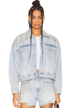 Women BLANKNYC Jackets & Coats>Rhinestone Jacket